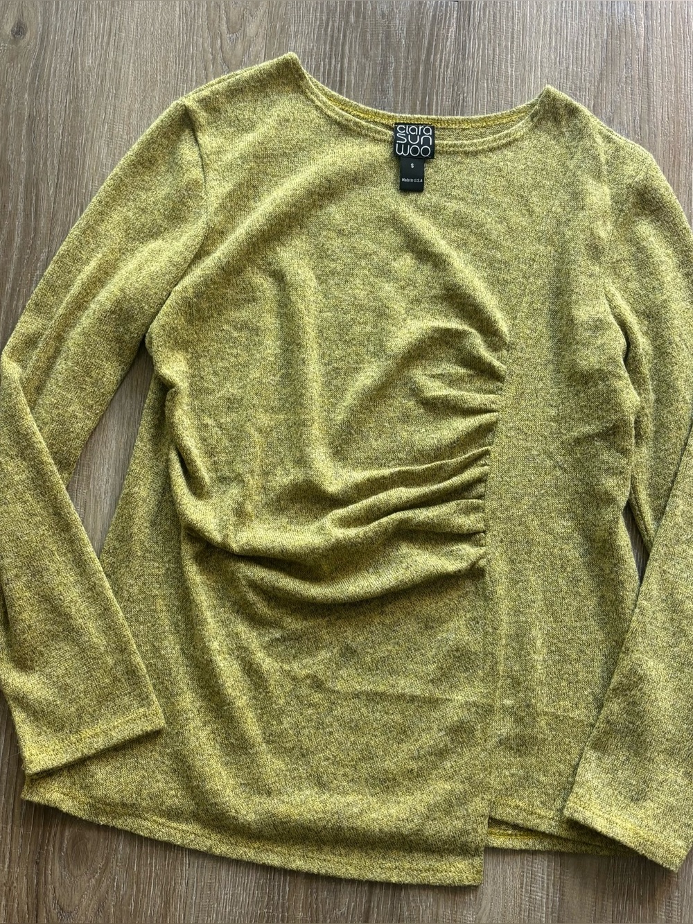 Clara Sun Woo yellow lime sweater size small